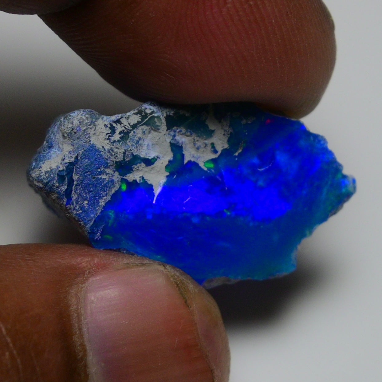 Rare Blue Opal 14.55 Carats | Natural Blue Ethiopian Opal Rough - Ready for Cutting & Jewelry!