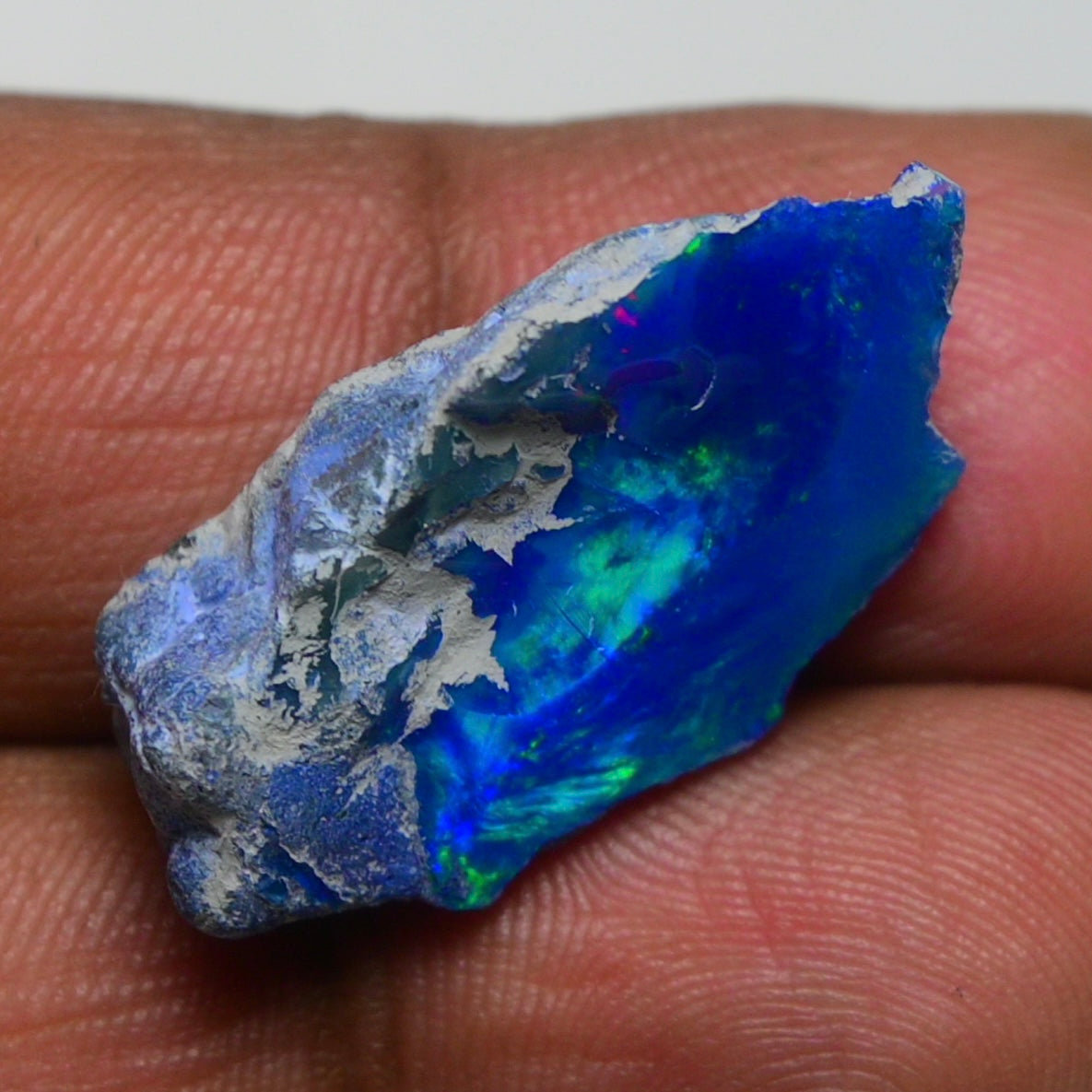 Rare Blue Opal 14.55 Carats | Natural Blue Ethiopian Opal Rough - Ready for Cutting & Jewelry!