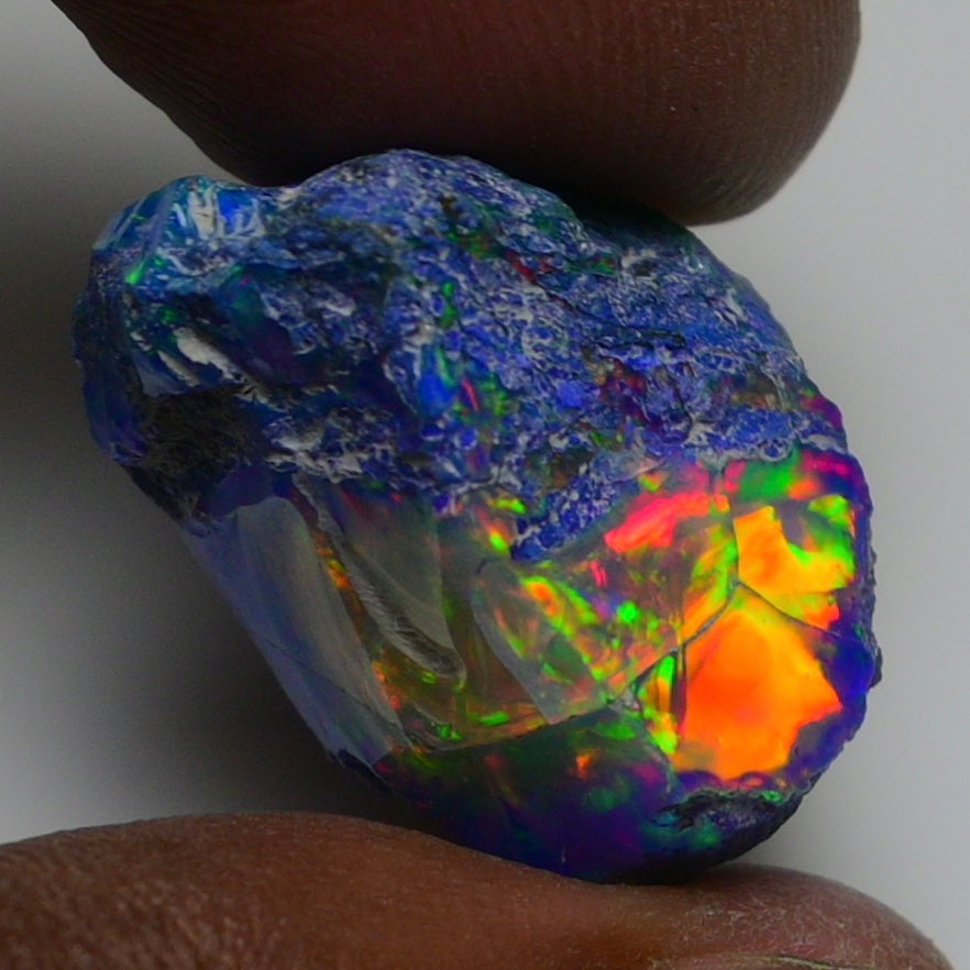 Rare Blue Opal 32.40 Carats | Natural Blue Ethiopian Opal Rough - Ready for Cutting & Jewelry!