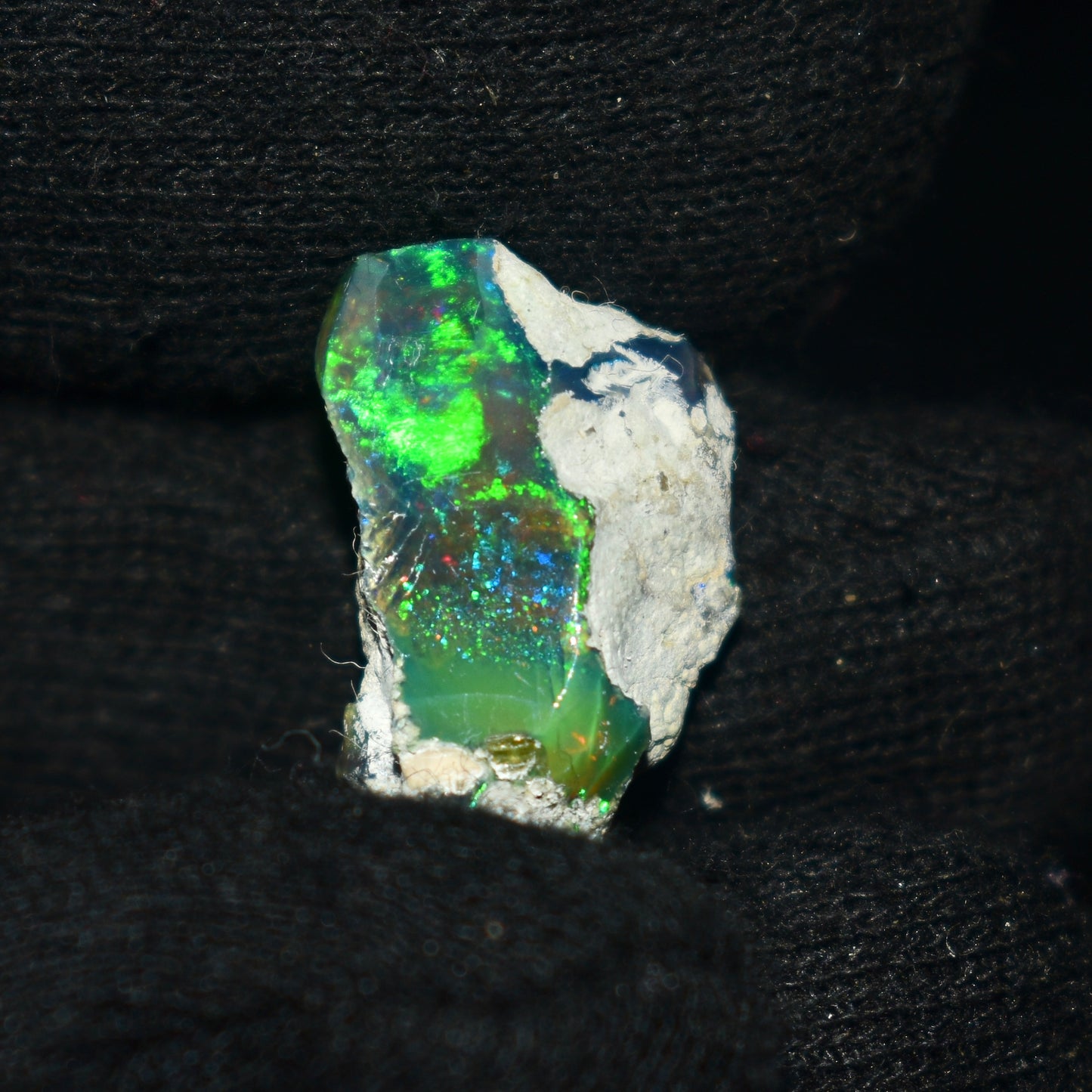 Black Opal Rough 11.05 Carats | Natural Ethiopian Opal Rough - Ready for Cutting & Jewelry | AAA Grade Opal Raw