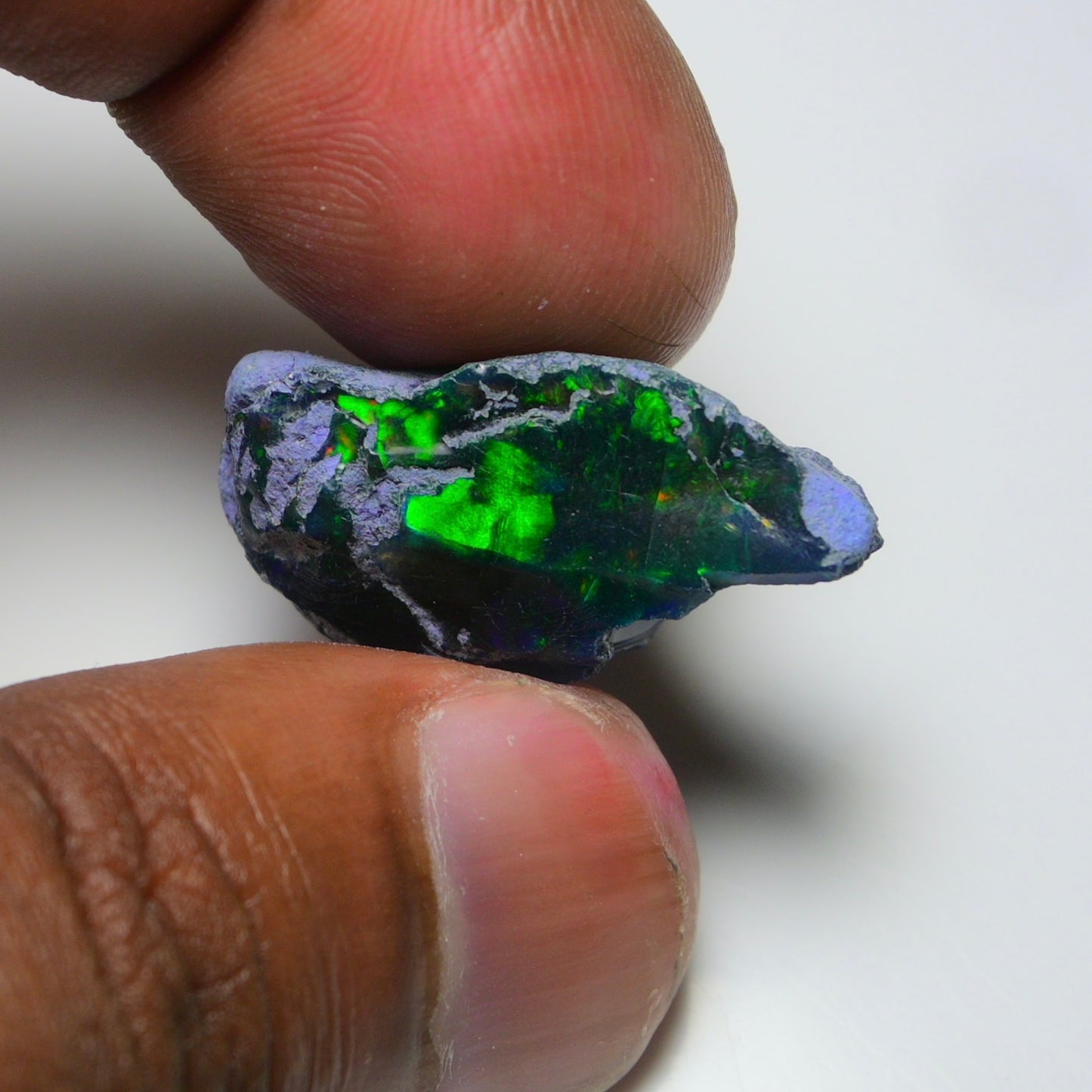 Rare Black Opal 17.90 Carats | Natural Black Ethiopian Opal Rough - Ready for Cutting & Jewelry!
