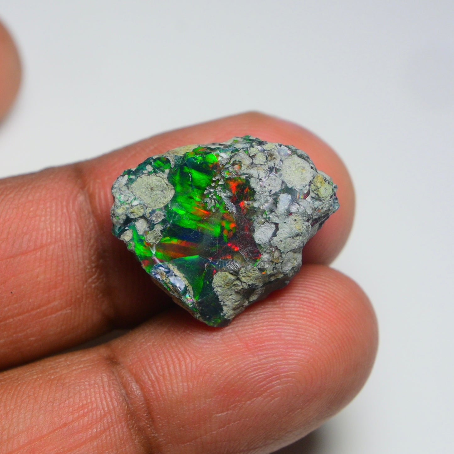 Rare Black Opal 10.70 Carats | Natural Black Ethiopian Opal Rough - Ready for Cutting & Jewelry!