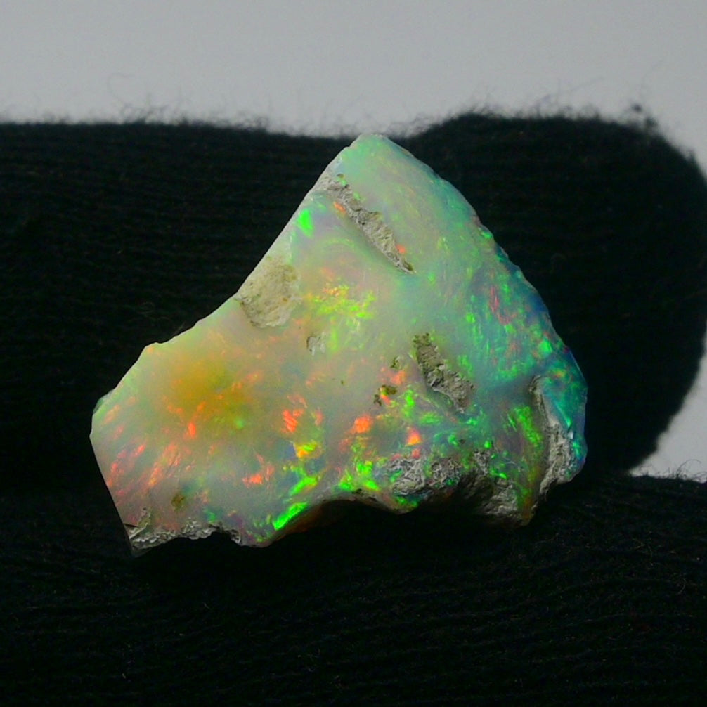 White Opal 15.95 Carats | Natural White Ethiopian Opal Rough - Ready for Cutting & Jewelry!