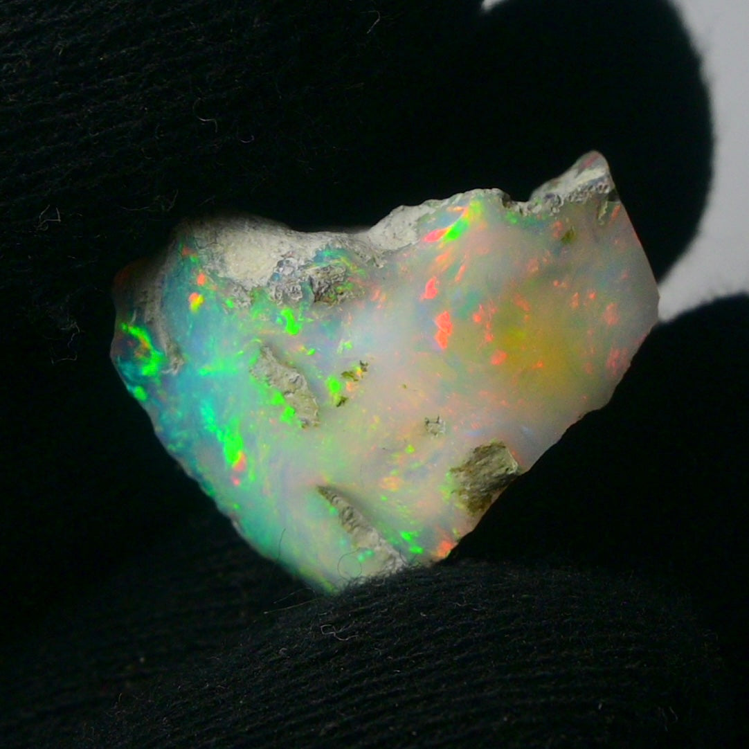 White Opal 15.95 Carats | Natural White Ethiopian Opal Rough - Ready for Cutting & Jewelry!