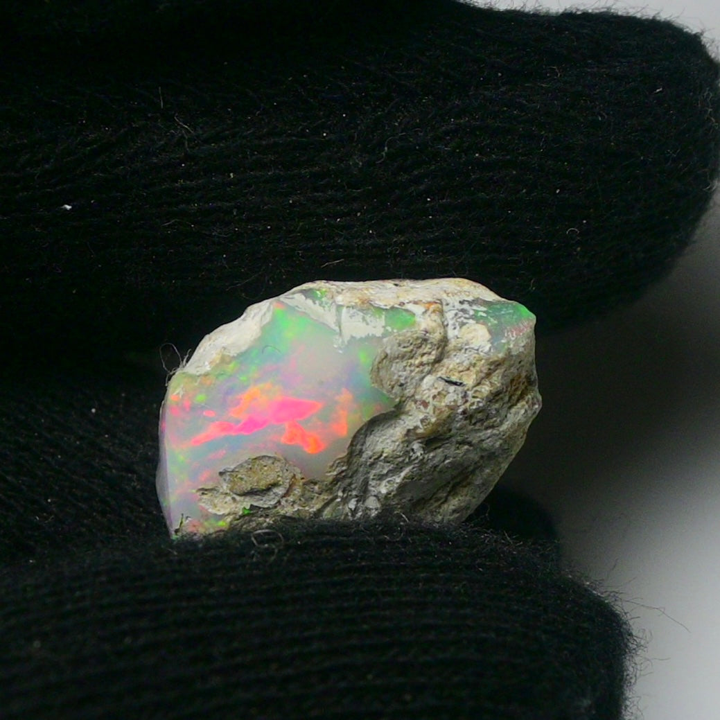 White Opal 12.00 Carats | Natural White Ethiopian Opal Rough - Ready for Cutting & Jewelry!