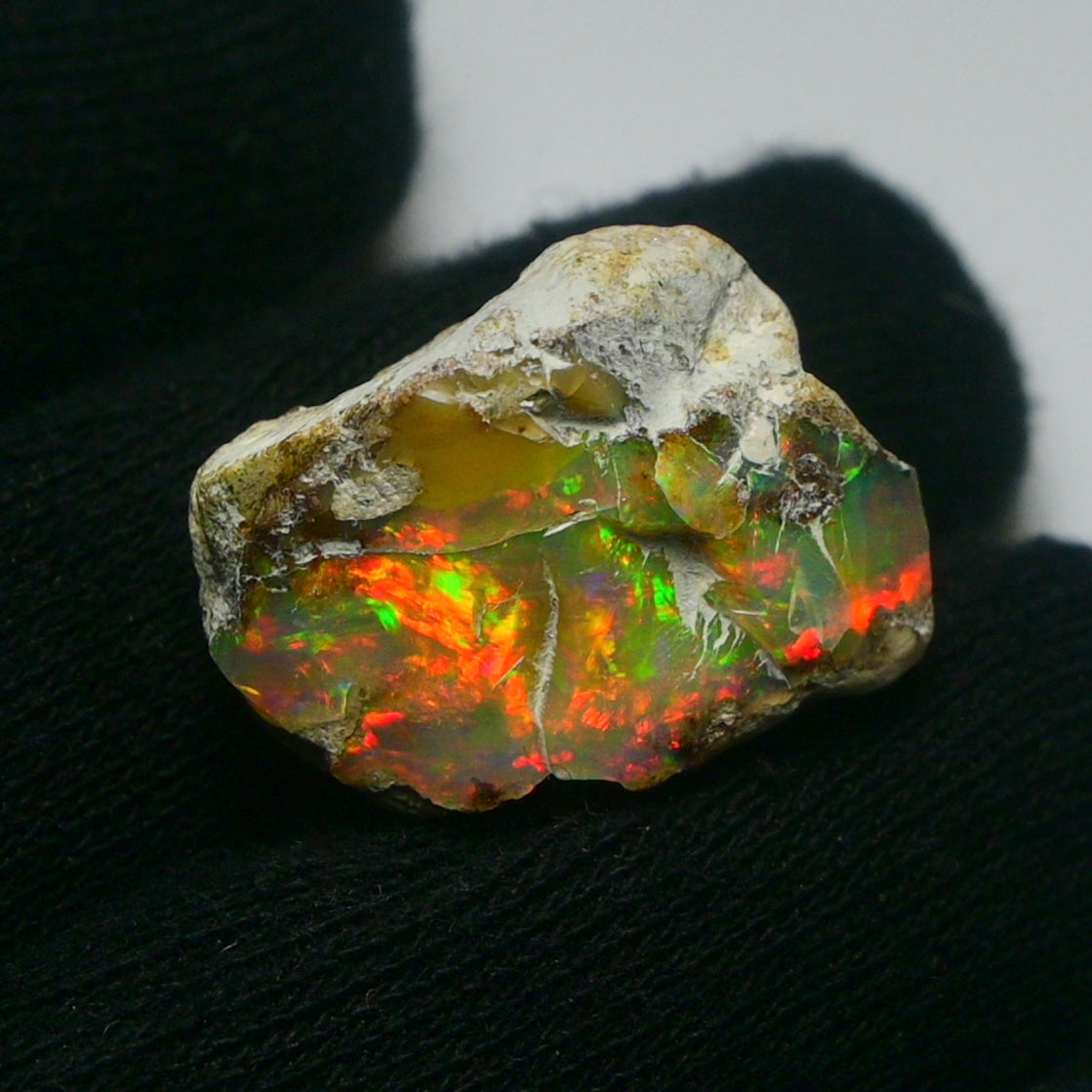 White Opal 23.70 Carats | Natural White Ethiopian Opal Rough - Ready for Cutting & Jewelry!