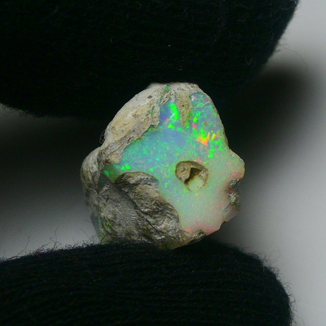 White Opal 13.7 Carats | Natural White Ethiopian Opal Rough - Ready for Cutting & Jewelry!