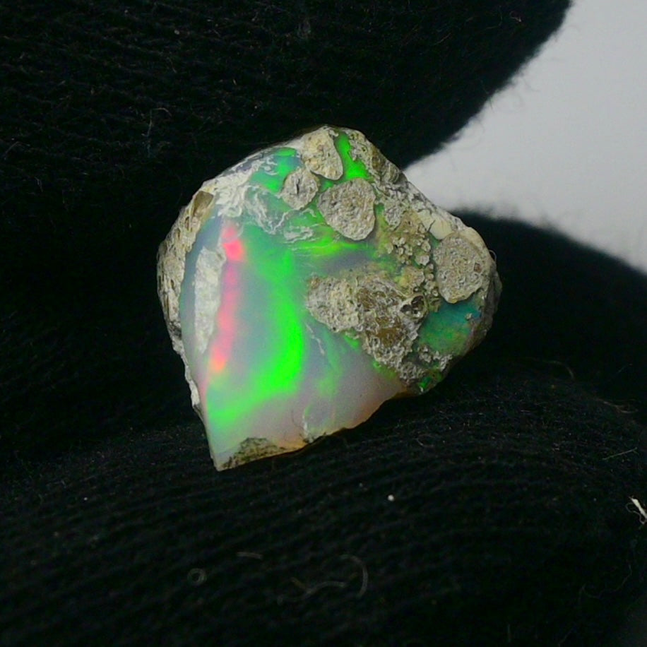 White Opal 9.50 Carats | Natural White Ethiopian Opal Rough - Ready for Cutting & Jewelry!