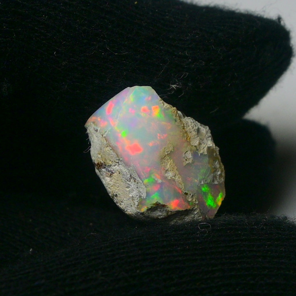 White Opal 12.00 Carats | Natural White Ethiopian Opal Rough - Ready for Cutting & Jewelry!
