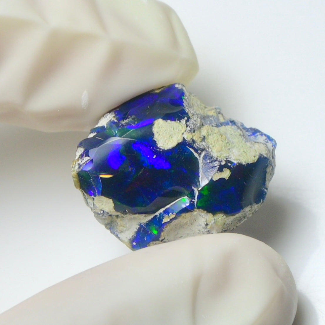 Blue Opal Rough 15.35 Carats | Natural Ethiopian Opal Rough - Ready for Cutting & Jewelry | AAA Grade Opal Raw