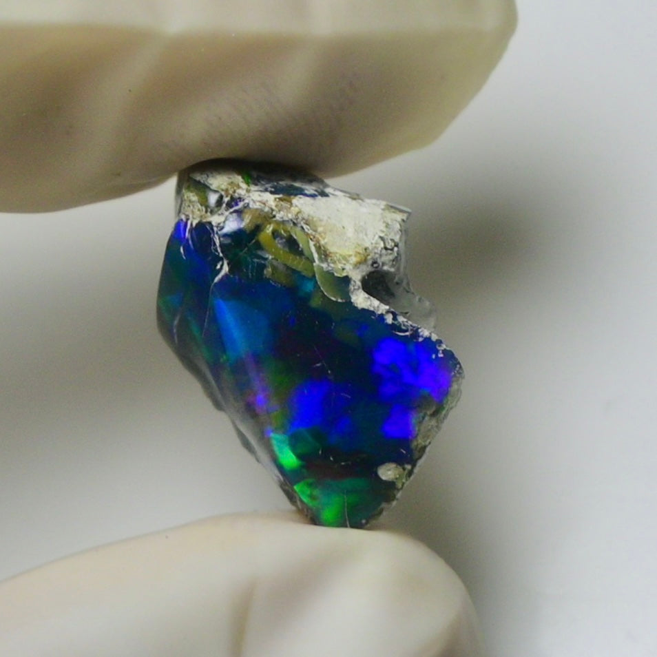 Blue Opal Rough 6.35 Carats | Natural Ethiopian Opal Rough - Ready for Cutting & Jewelry | AAA Grade Opal Raw