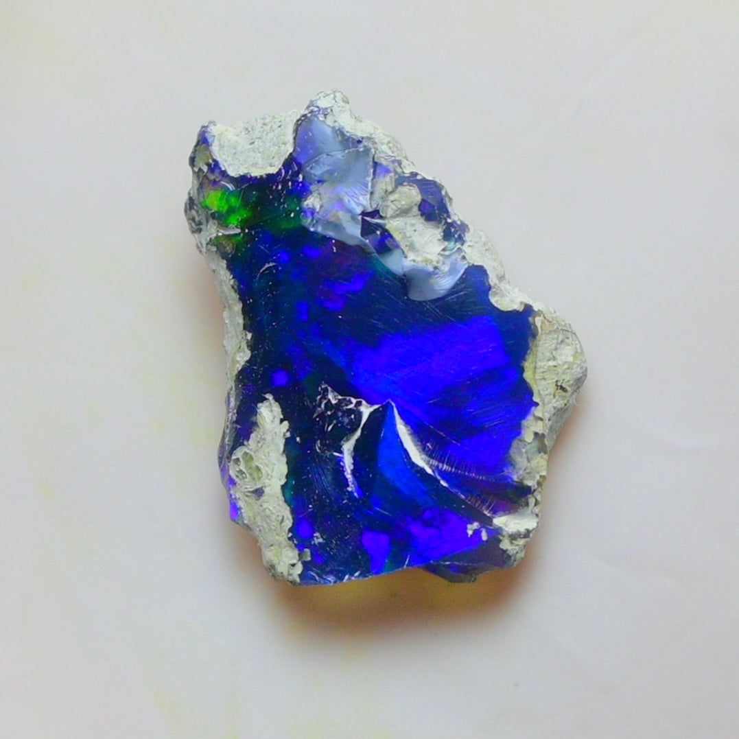 Blue Opal Rough 6.05 Carats | Natural Ethiopian Opal Rough - Ready for Cutting & Jewelry | AAA Grade Opal Raw