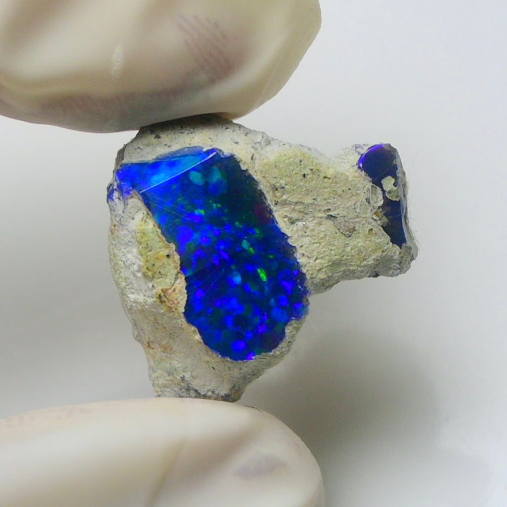 Blue Opal Rough 10.00 Carats | Natural Ethiopian Opal Rough - Ready for Cutting & Jewelry | AAA Grade Opal Raw