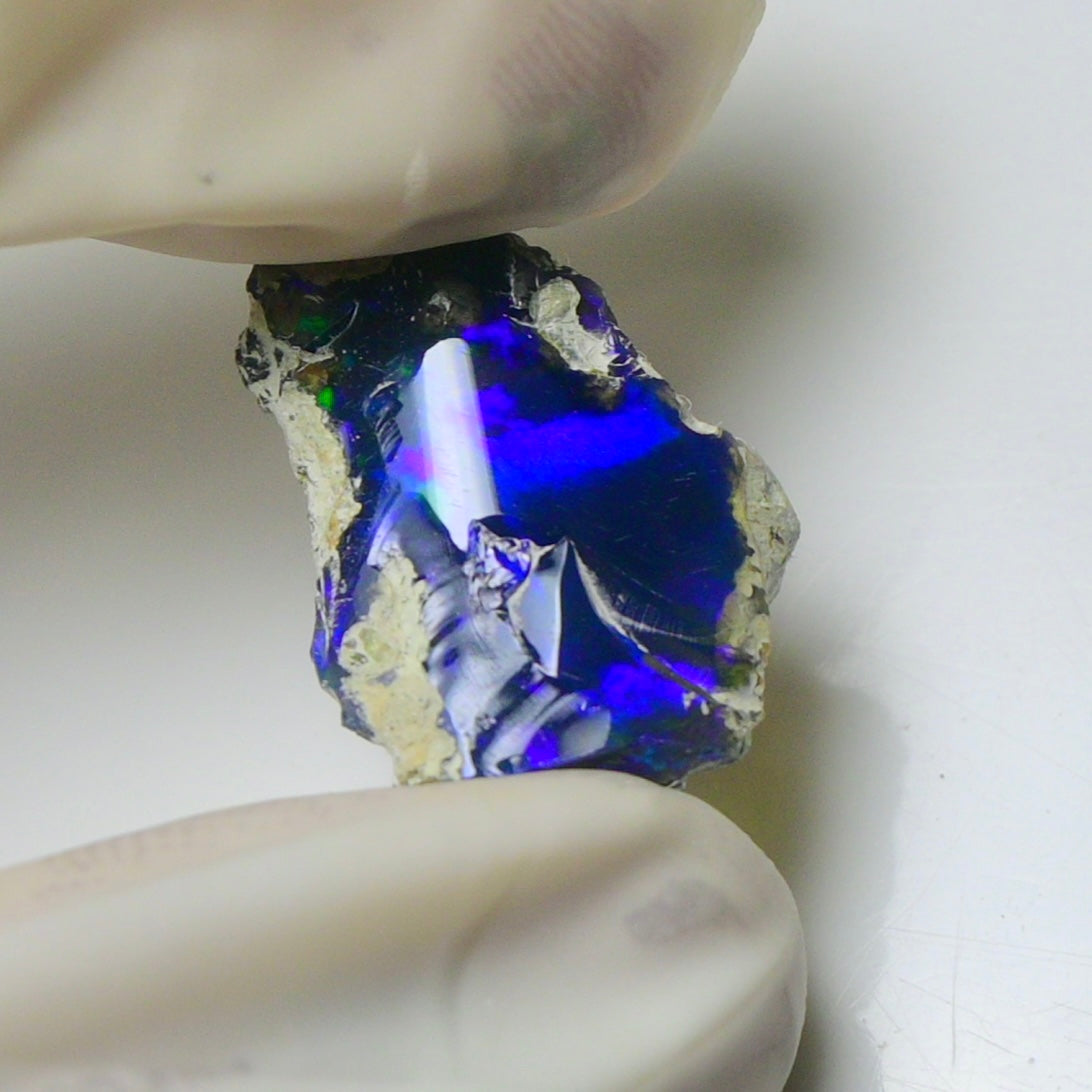 Blue Opal Rough 6.05 Carats | Natural Ethiopian Opal Rough - Ready for Cutting & Jewelry | AAA Grade Opal Raw