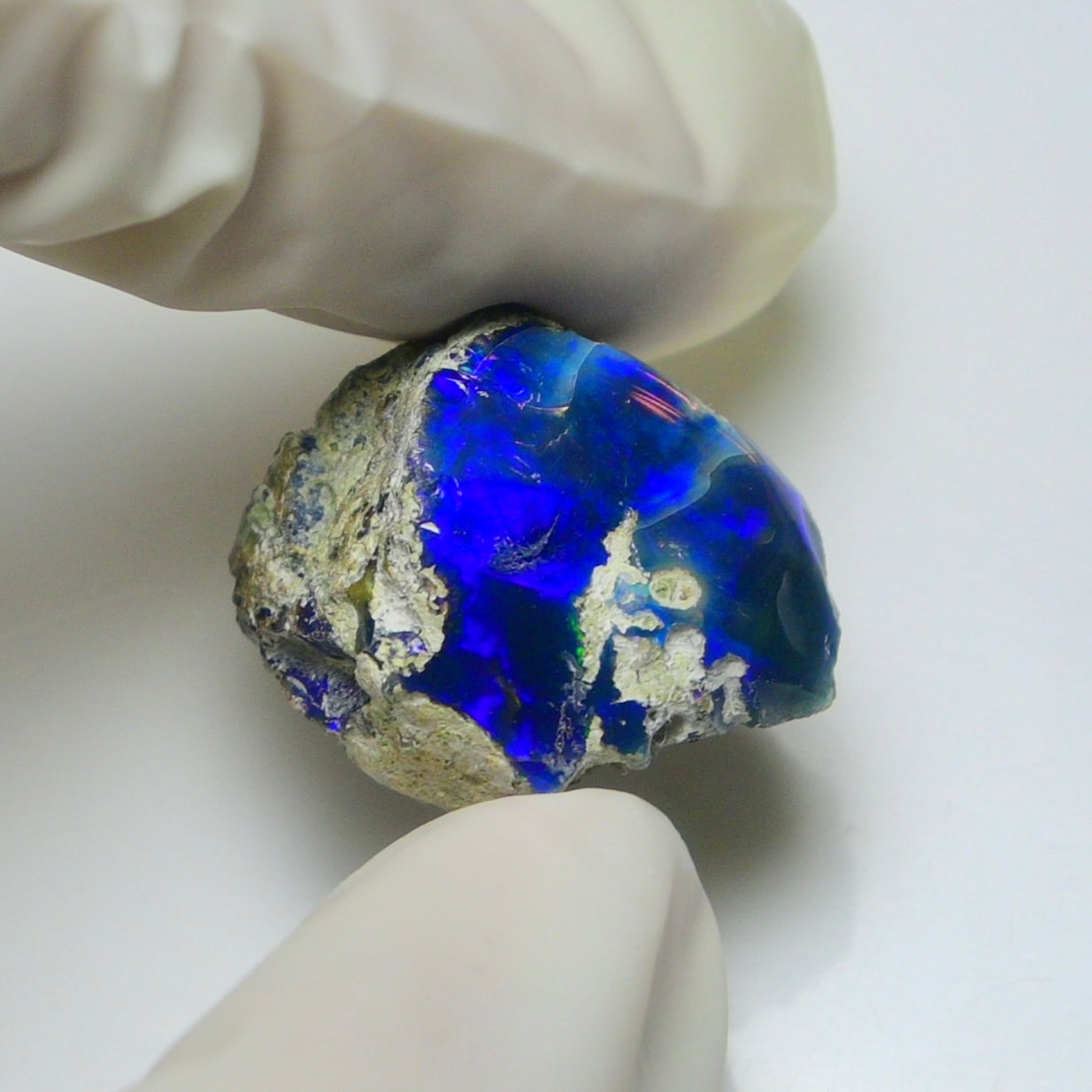 Blue Opal Rough 15.35 Carats | Natural Ethiopian Opal Rough - Ready for Cutting & Jewelry | AAA Grade Opal Raw