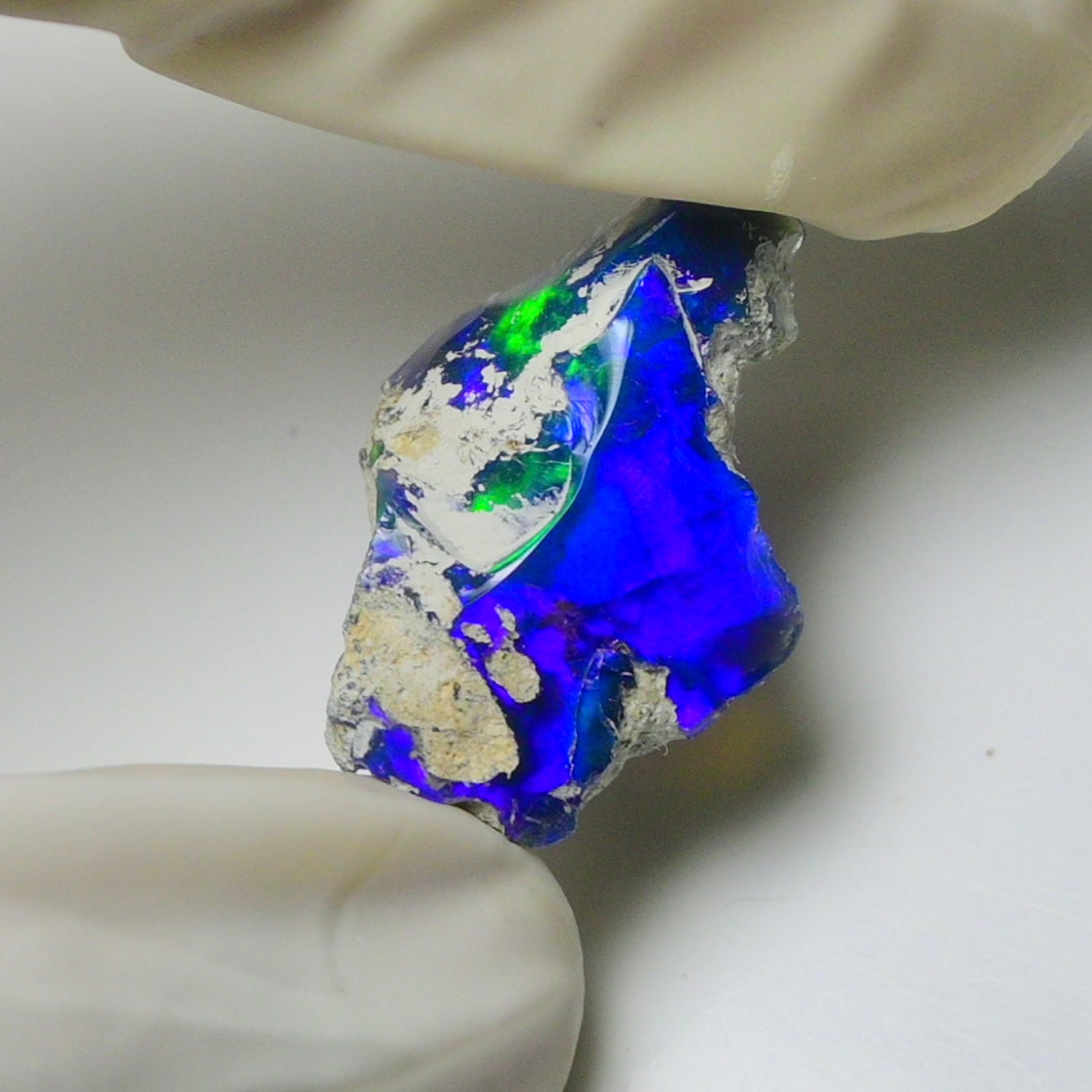 Blue Opal Rough 8.10 Carats | Natural Ethiopian Opal Rough - Ready for Cutting & Jewelry | AAA Grade Opal Raw