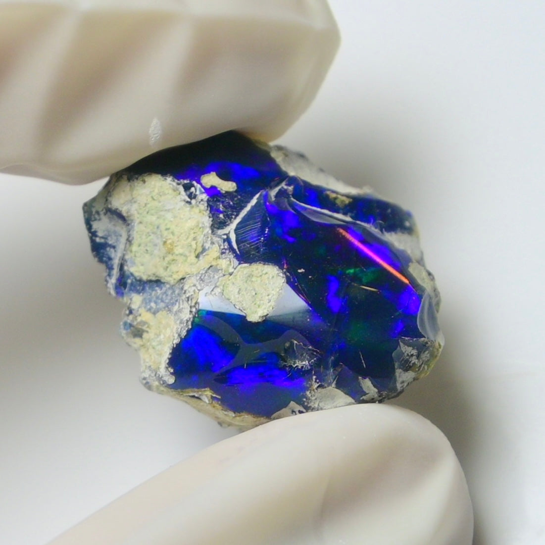 Blue Opal Rough 15.35 Carats | Natural Ethiopian Opal Rough - Ready for Cutting & Jewelry | AAA Grade Opal Raw
