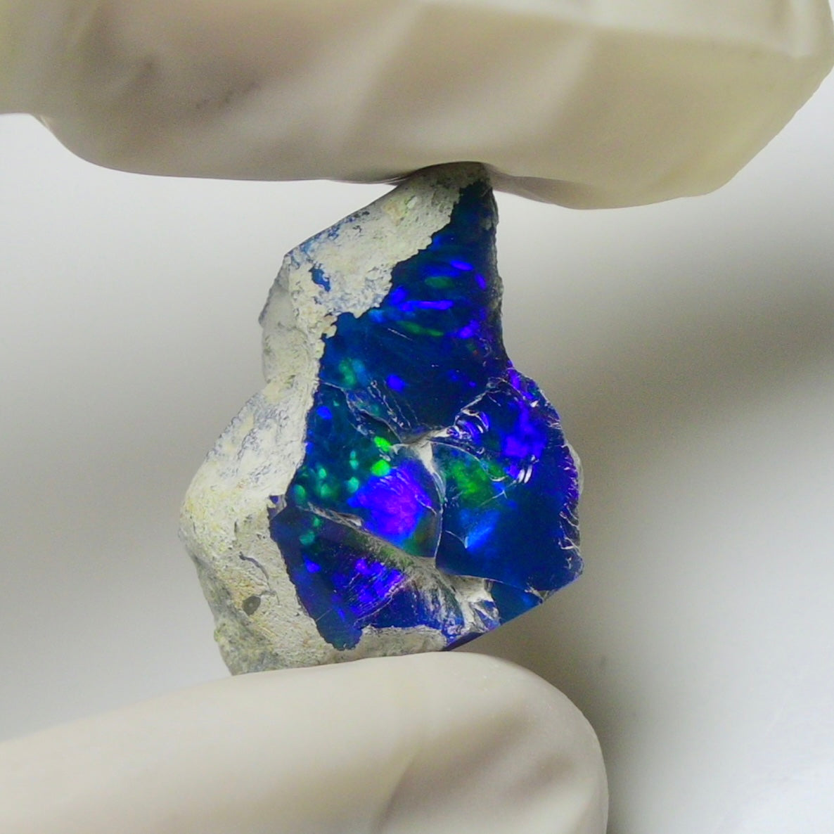 Blue Opal Rough 16.00 Carats | Natural Ethiopian Opal Rough - Ready for Cutting & Jewelry | AAA Grade Opal Raw