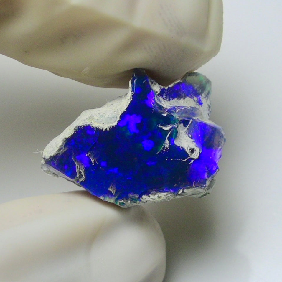 Blue Opal Rough 5.25 Carats | Natural Ethiopian Opal Rough - Ready for Cutting & Jewelry | AAA Grade Opal Raw