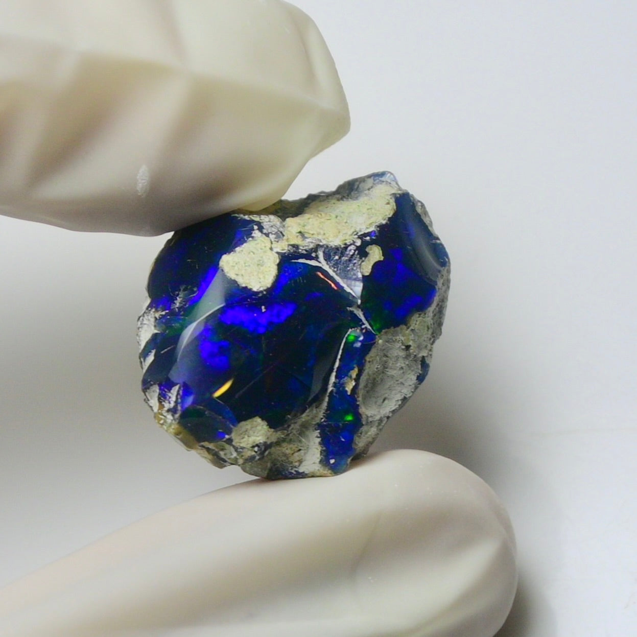 Blue Opal Rough 15.35 Carats | Natural Ethiopian Opal Rough - Ready for Cutting & Jewelry | AAA Grade Opal Raw