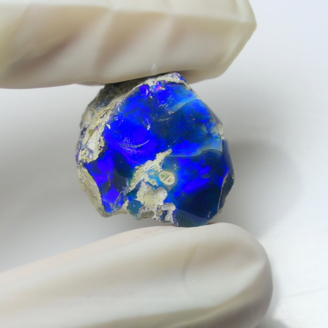 Blue Opal Rough 15.35 Carats | Natural Ethiopian Opal Rough - Ready for Cutting & Jewelry | AAA Grade Opal Raw