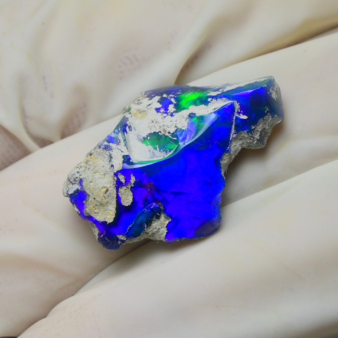 Blue Opal Rough 8.10 Carats | Natural Ethiopian Opal Rough - Ready for Cutting & Jewelry | AAA Grade Opal Raw