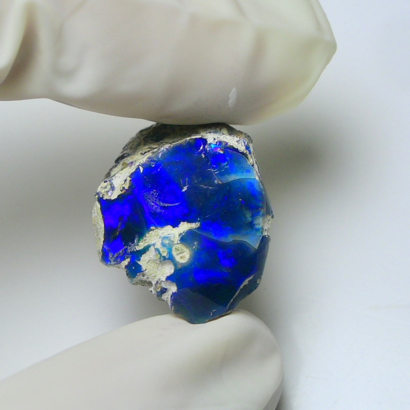 Blue Opal Rough 15.35 Carats | Natural Ethiopian Opal Rough - Ready for Cutting & Jewelry | AAA Grade Opal Raw