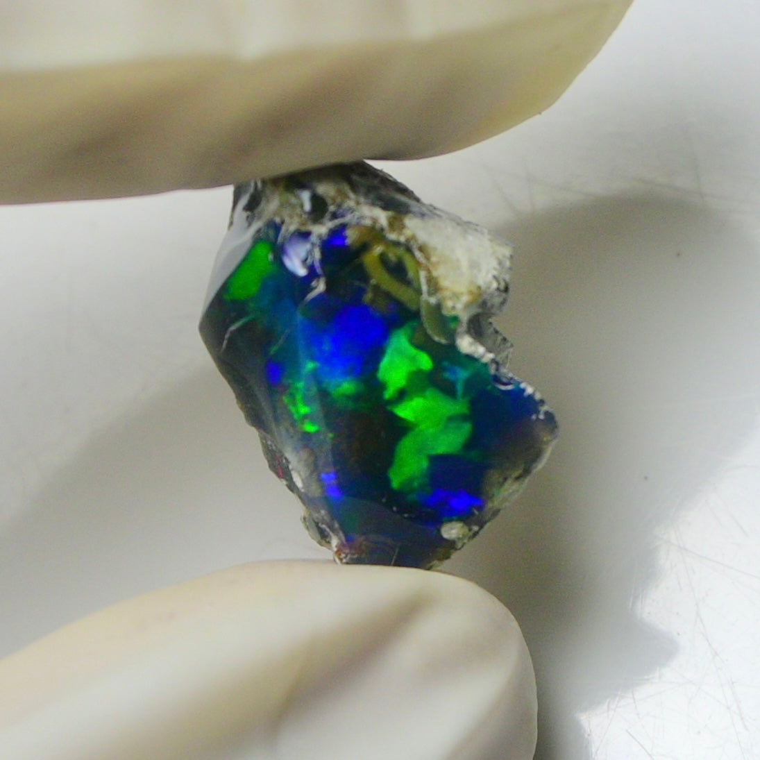 Blue Opal Rough 6.35 Carats | Natural Ethiopian Opal Rough - Ready for Cutting & Jewelry | AAA Grade Opal Raw