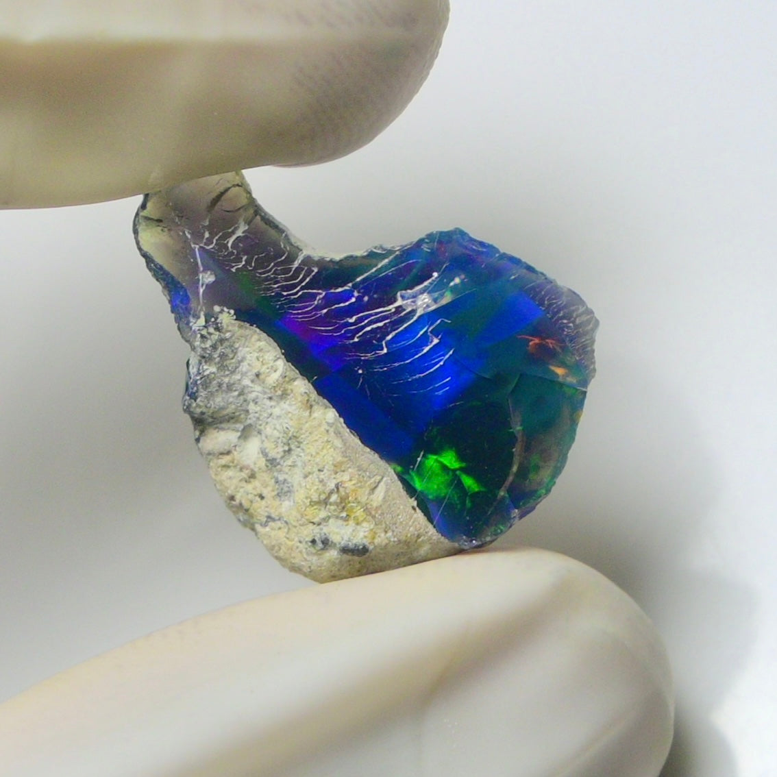 Blue Opal Rough 6.85 Carats | Natural Ethiopian Opal Rough - Ready for Cutting & Jewelry | AAA Grade Opal Raw