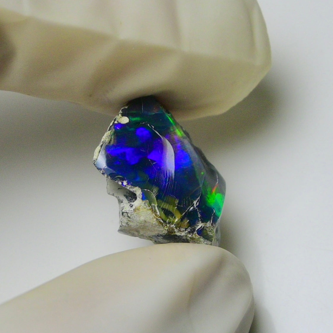 Blue Opal Rough 6.35 Carats | Natural Ethiopian Opal Rough - Ready for Cutting & Jewelry | AAA Grade Opal Raw