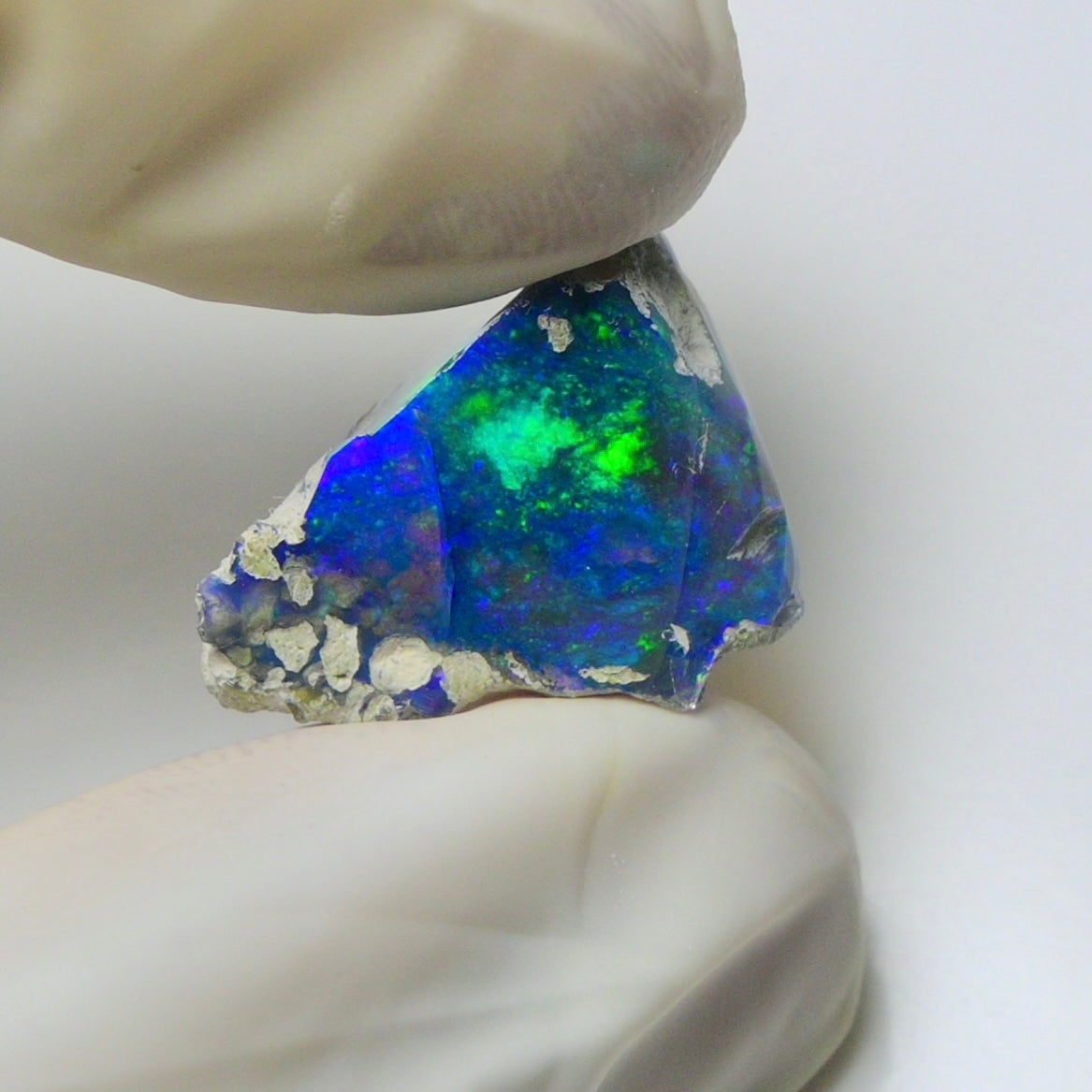 Blue Opal Rough 6.45 Carats | Natural Ethiopian Opal Rough - Ready for Cutting & Jewelry | AAA Grade Opal Raw