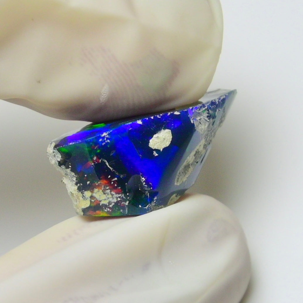 Blue Opal Rough 7.80 Carats | Natural Ethiopian Opal Rough - Ready for Cutting & Jewelry | AAA Grade Opal Raw
