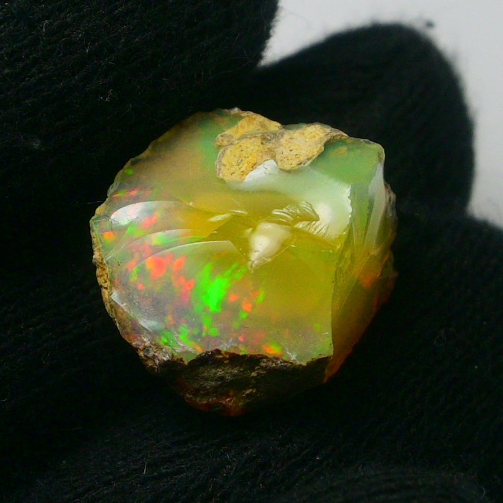 White Opal 11.30 Carats | Natural White Ethiopian Opal Rough - Ready for Cutting & Jewelry!