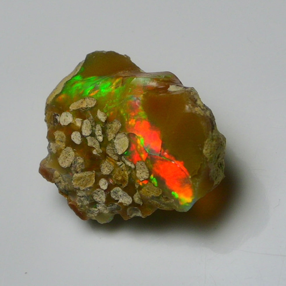 White Opal 22.15 Carats | Natural White Ethiopian Opal Rough - Ready for Cutting & Jewelry!