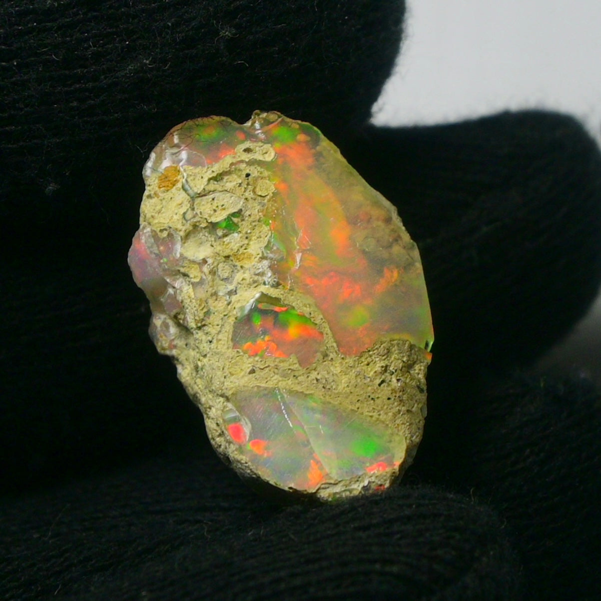 White Opal 18.40 Carats | Natural White Ethiopian Opal Rough - Ready for Cutting & Jewelry!
