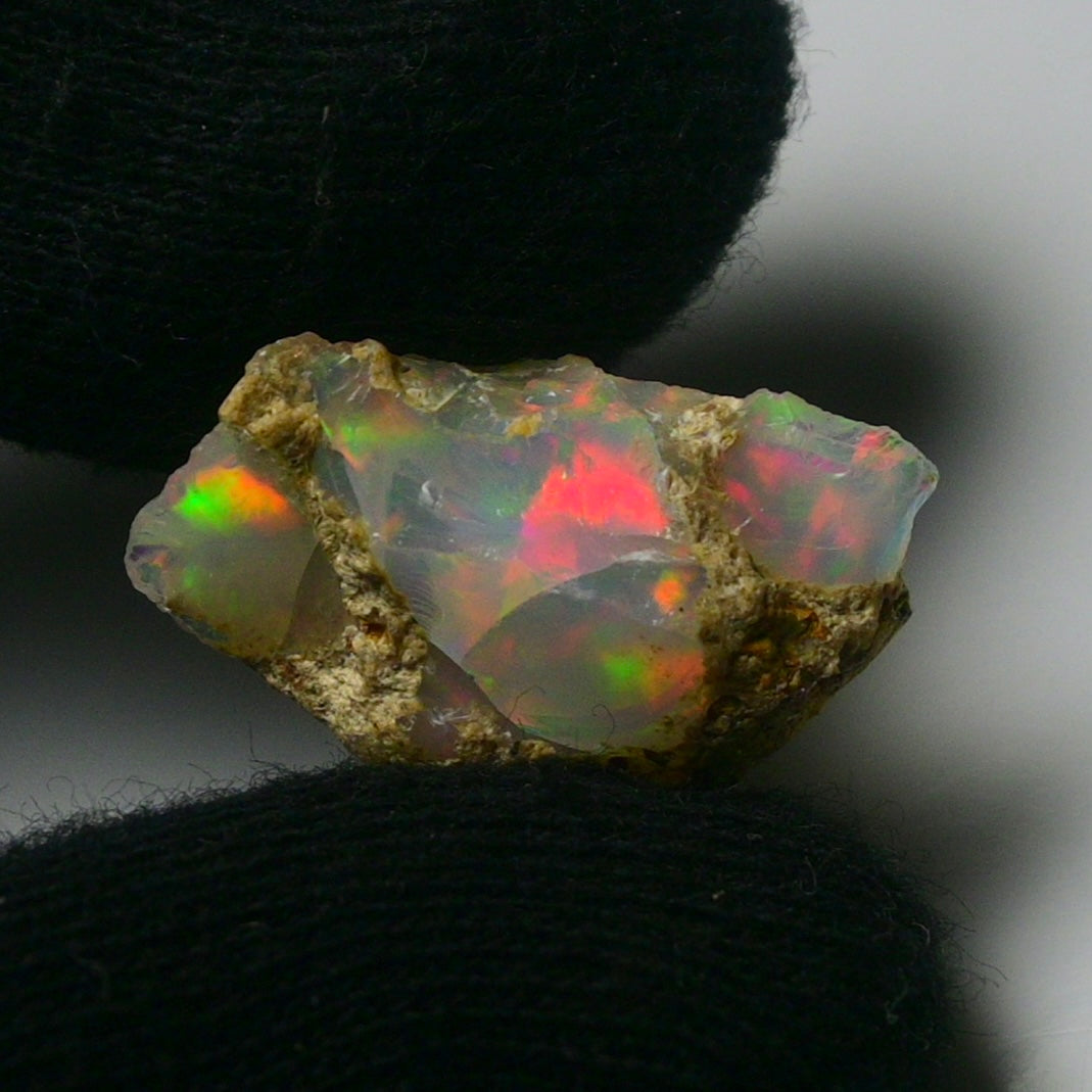 White Opal 12.35 Carats | Natural White Ethiopian Opal Rough - Ready for Cutting & Jewelry!