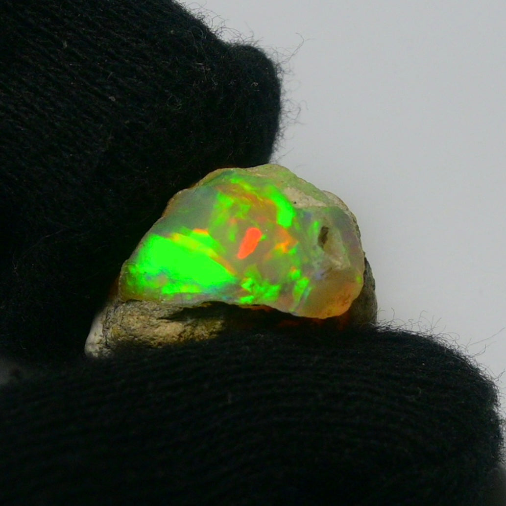 White Opal 15.75 Carats | Natural White Ethiopian Opal Rough - Ready for Cutting & Jewelry!
