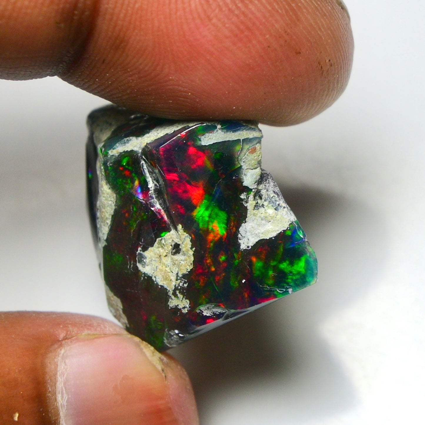 Smooth Black Opal Rough 30.00 Cts Natural Ethiopian Welo Opal Raw, Jewelry Grade