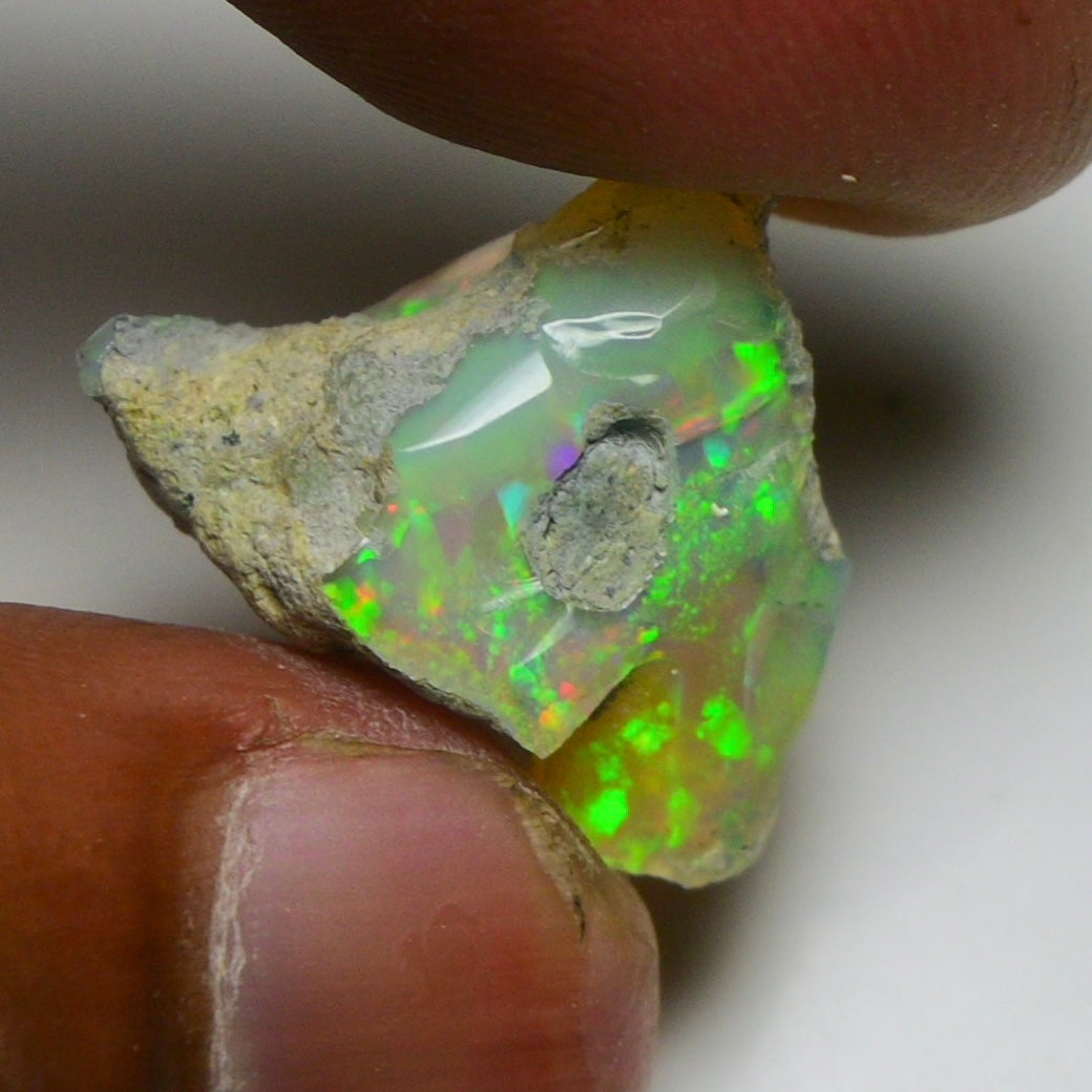 Smooth Black Opal Rough 10.25 Cts Natural Ethiopian Welo Opal Raw, Jewelry Grade