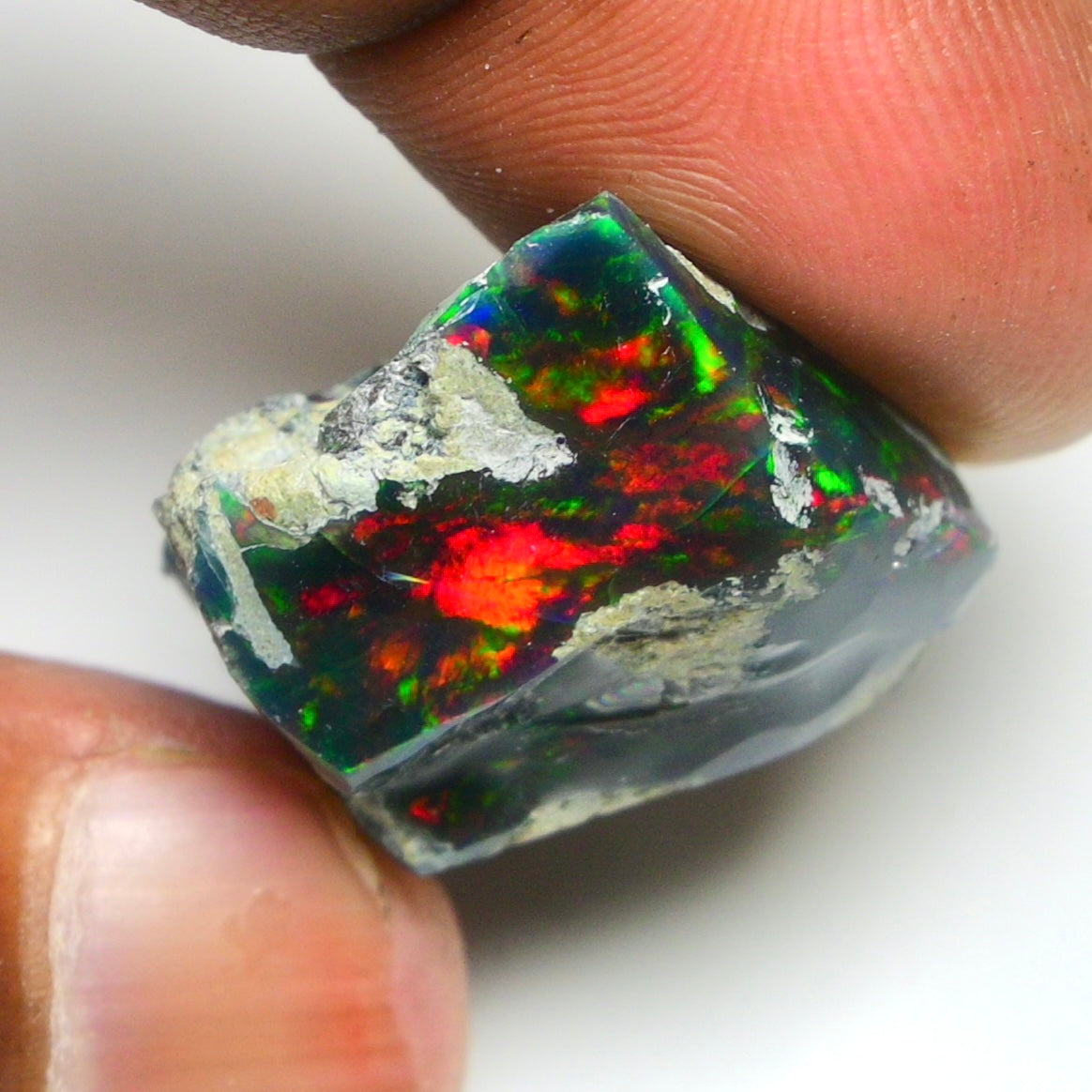 Smooth Black Opal Rough 30.00 Cts Natural Ethiopian Welo Opal Raw, Jewelry Grade