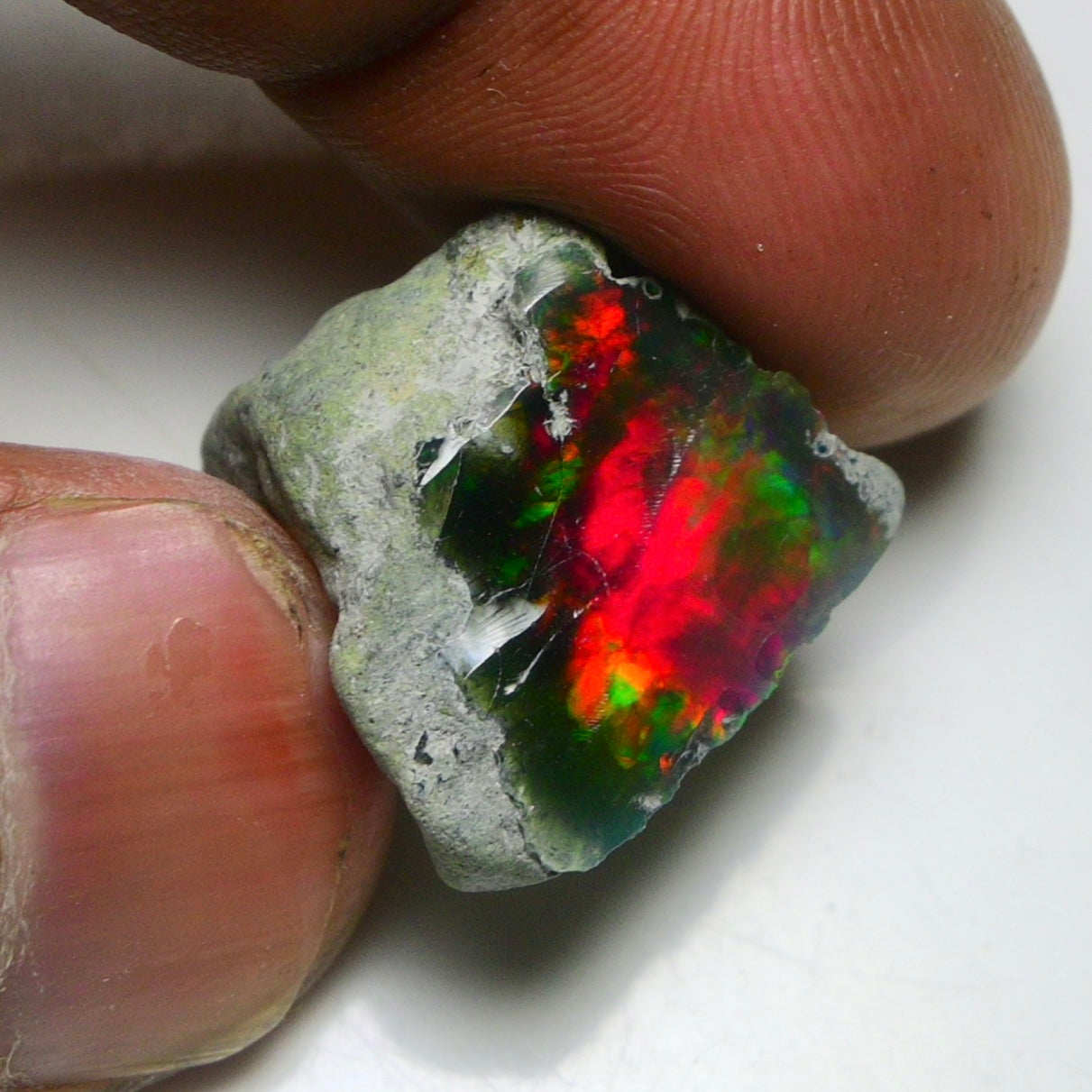 Smooth Black Opal Rough 13.30 Cts Natural Ethiopian Welo Opal Raw, Jewelry Grade