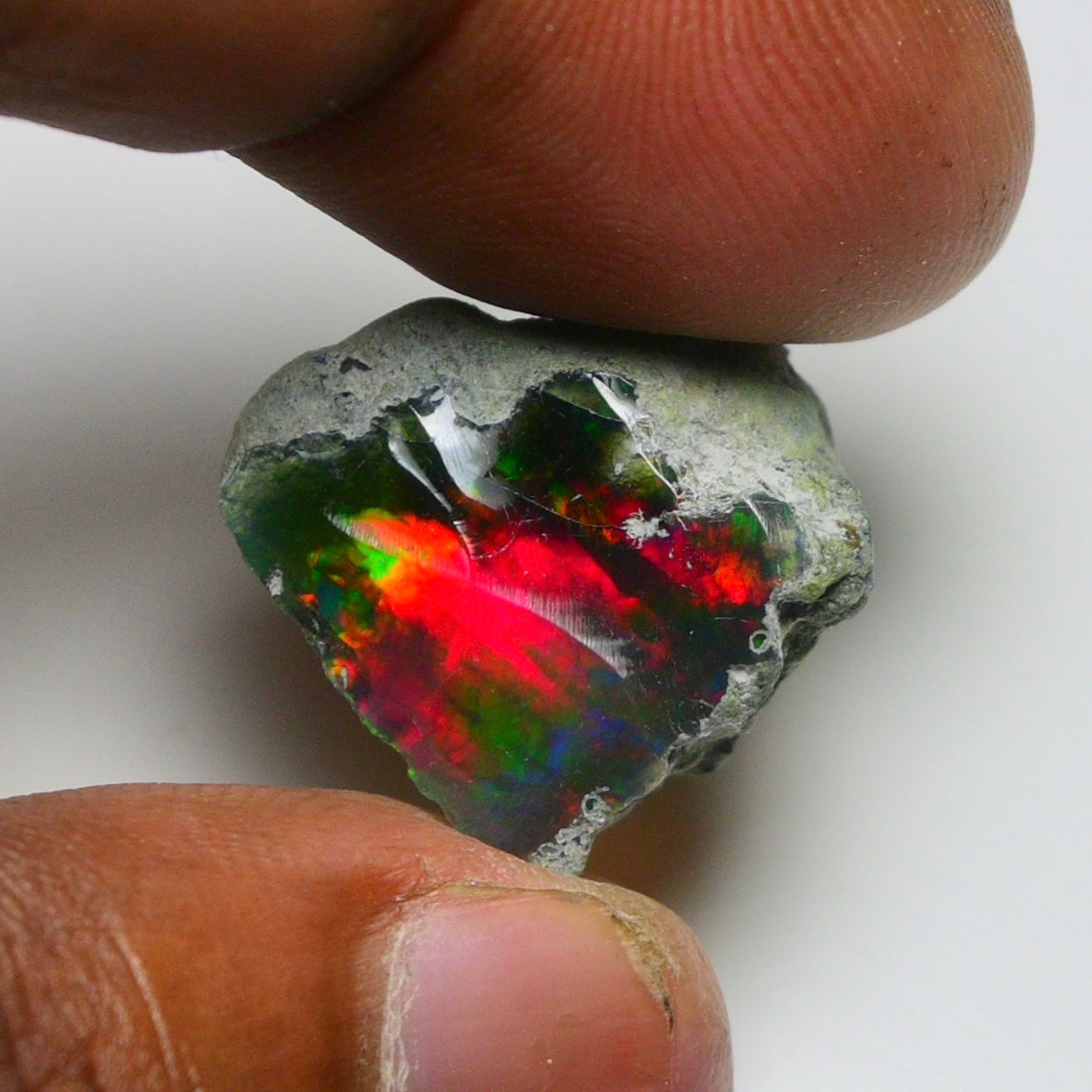 Smooth Black Opal Rough 13.30 Cts Natural Ethiopian Welo Opal Raw, Jewelry Grade