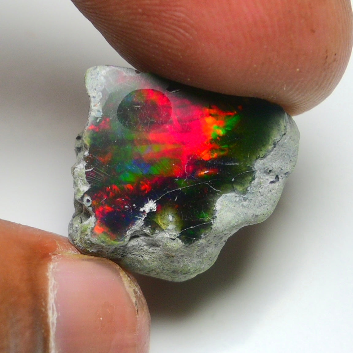 Smooth Black Opal Rough 13.30 Cts Natural Ethiopian Welo Opal Raw, Jewelry Grade
