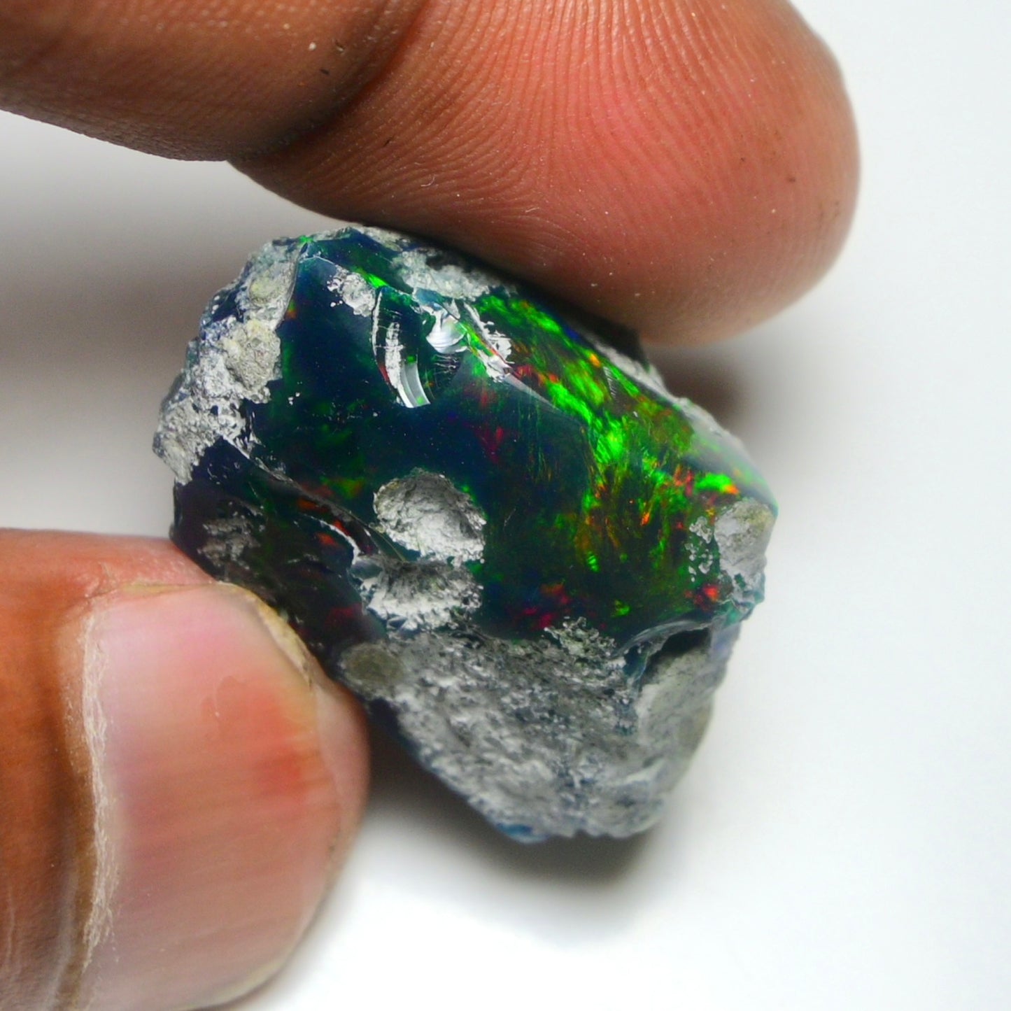 Smooth Black Opal Rough 36.45 Cts Natural Ethiopian Welo Opal Raw, Jewelry Grade