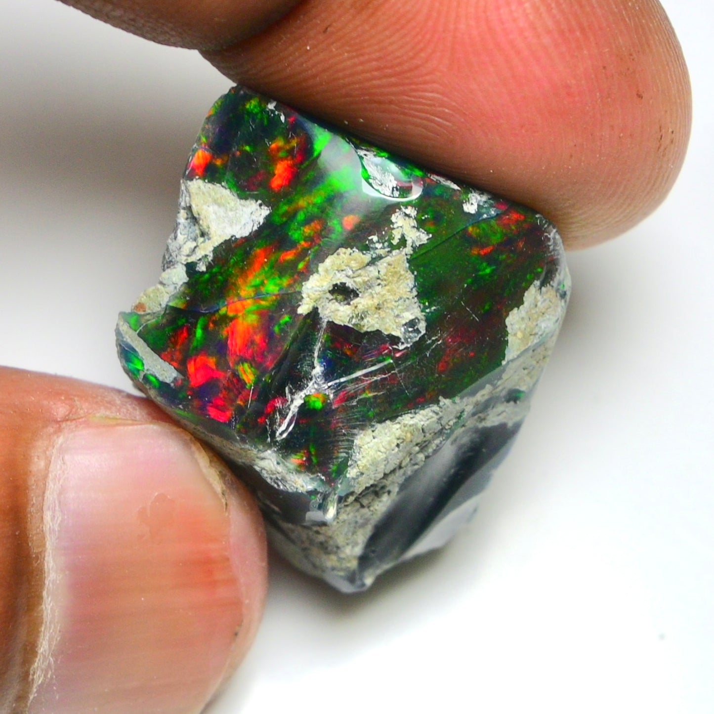 Smooth Black Opal Rough 30.00 Cts Natural Ethiopian Welo Opal Raw, Jewelry Grade