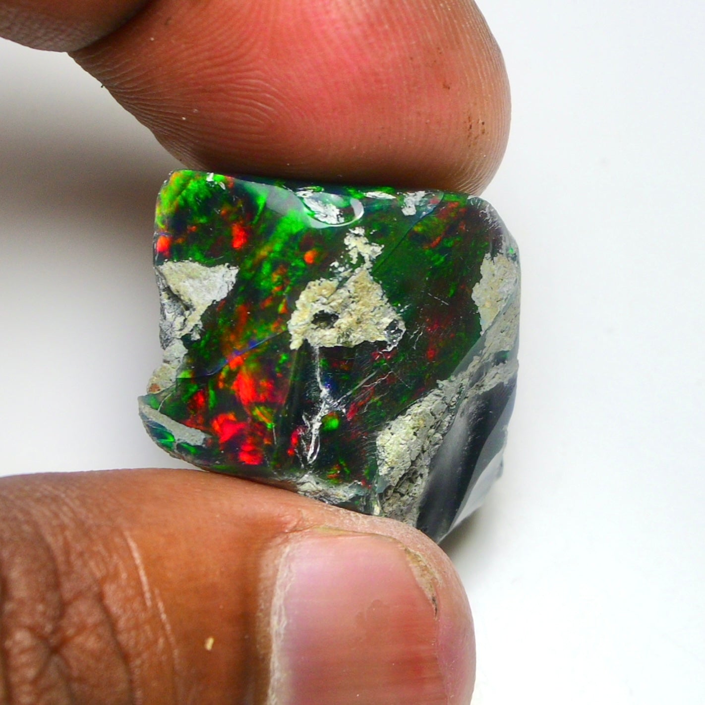 Smooth Black Opal Rough 30.00 Cts Natural Ethiopian Welo Opal Raw, Jewelry Grade