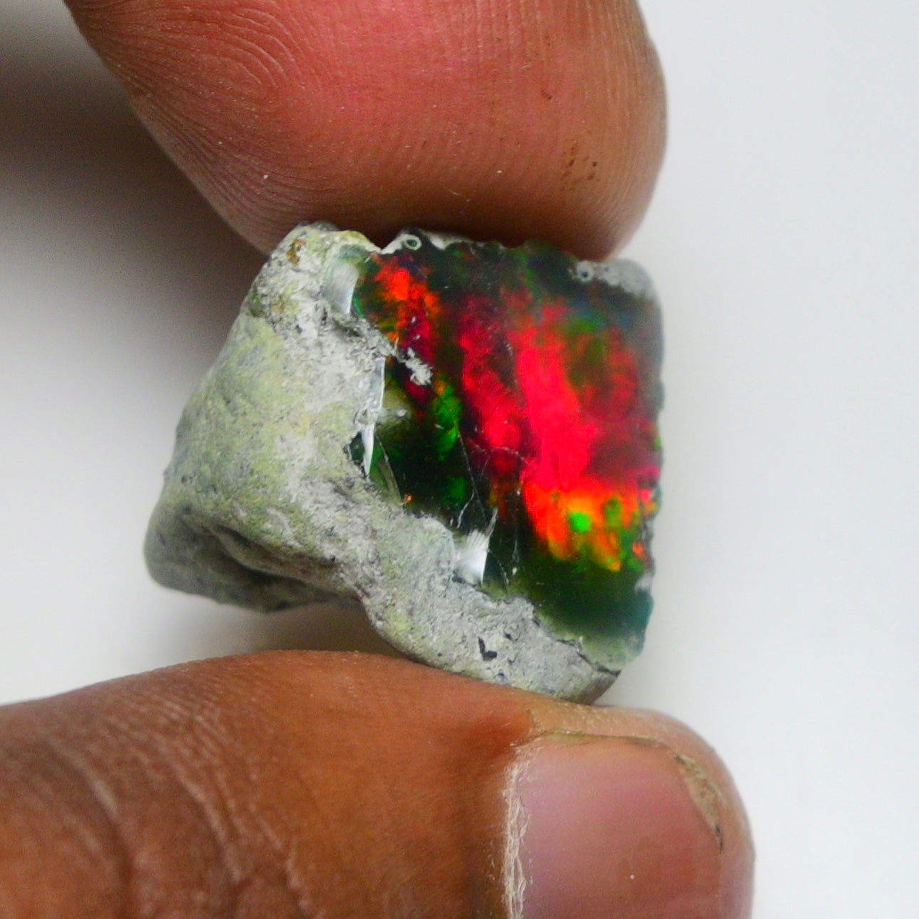 Smooth Black Opal Rough 13.30 Cts Natural Ethiopian Welo Opal Raw, Jewelry Grade