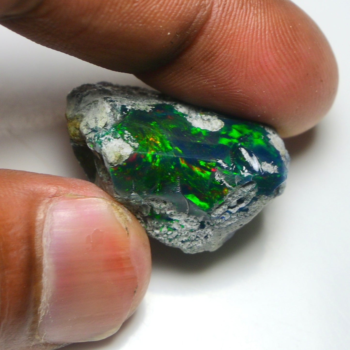 Smooth Black Opal Rough 36.45 Cts Natural Ethiopian Welo Opal Raw, Jewelry Grade
