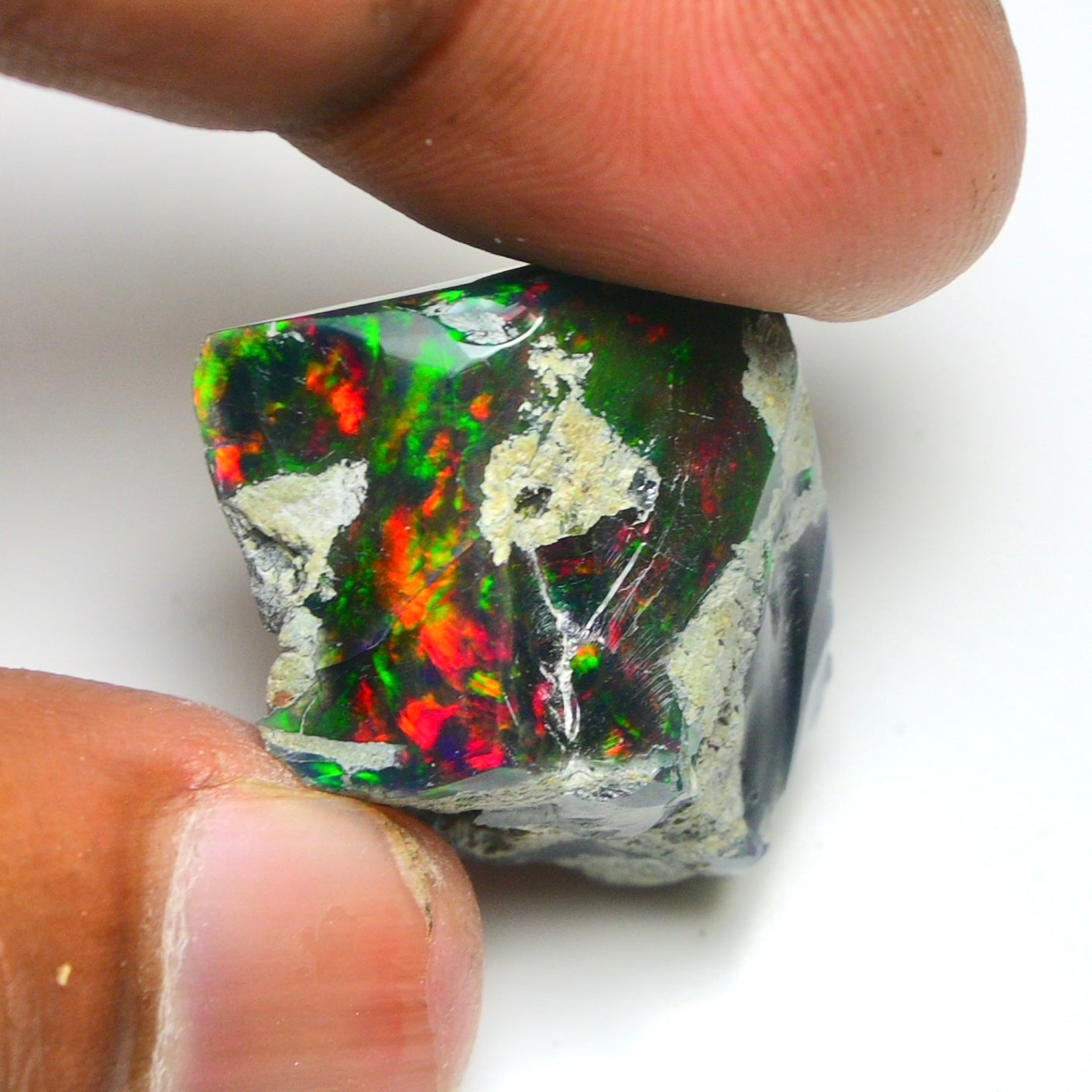 Smooth Black Opal Rough 30.00 Cts Natural Ethiopian Welo Opal Raw, Jewelry Grade