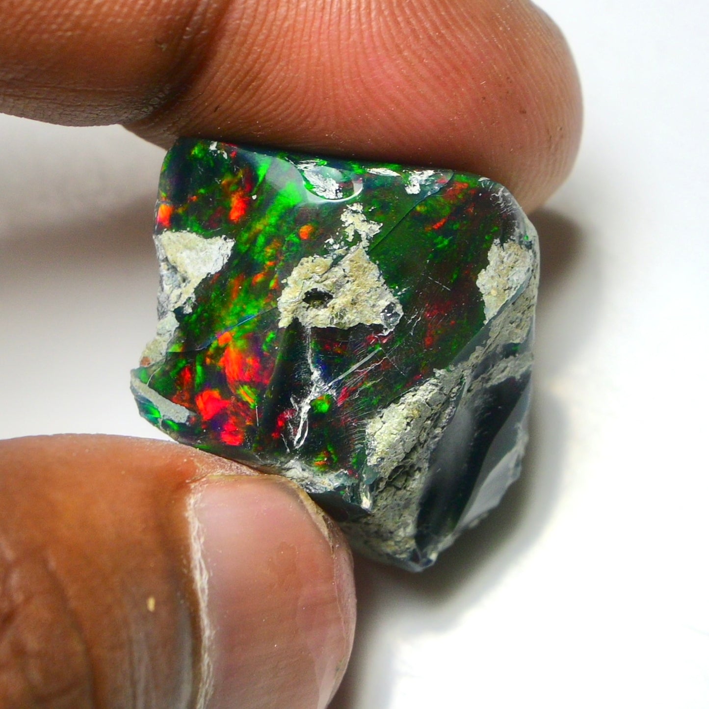 Smooth Black Opal Rough 30.00 Cts Natural Ethiopian Welo Opal Raw, Jewelry Grade